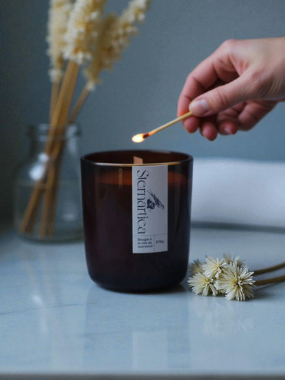 Bougie parfumée à la cire de tournesol