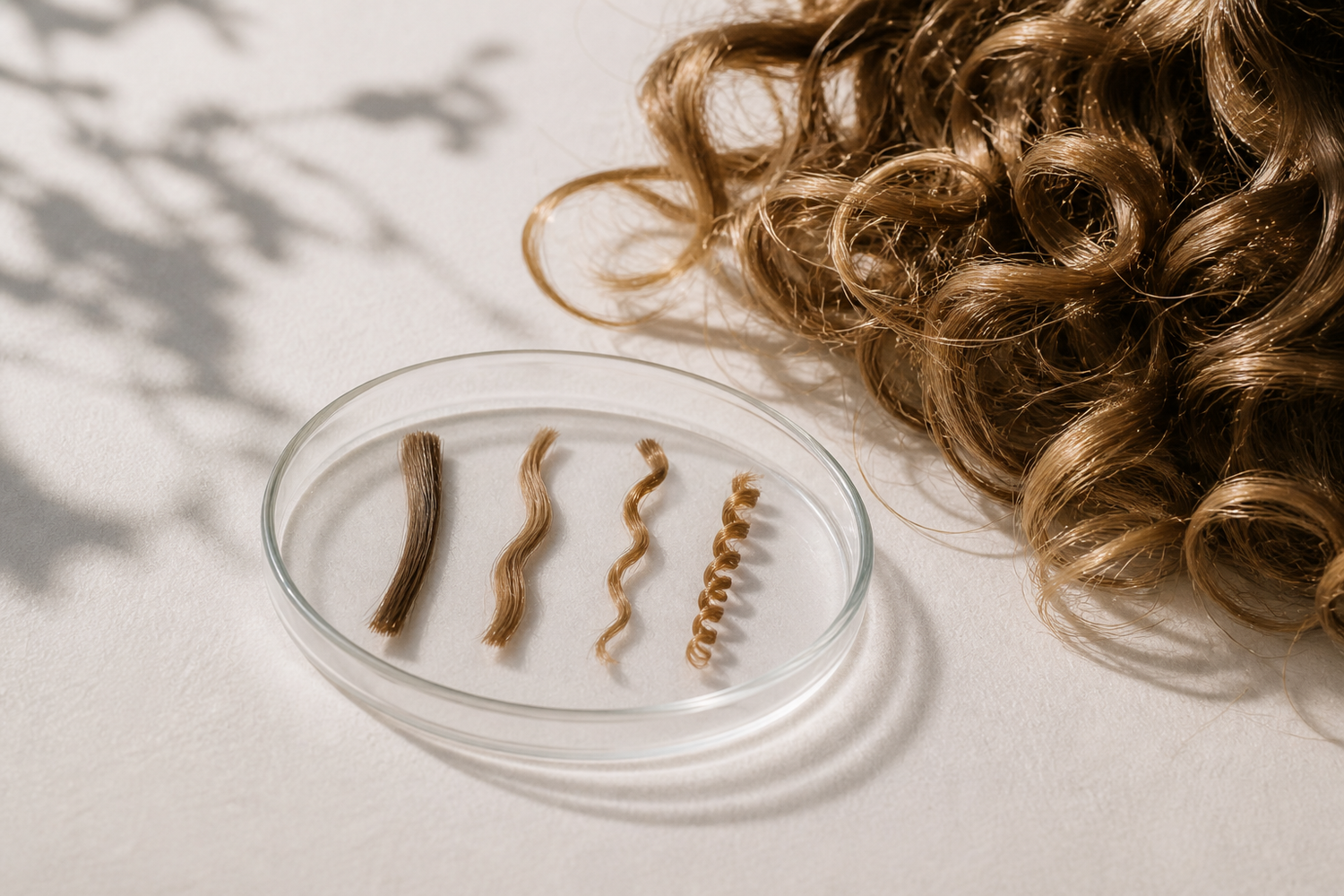 Boucles de cheveux définies après shampoing solide sans sulfate