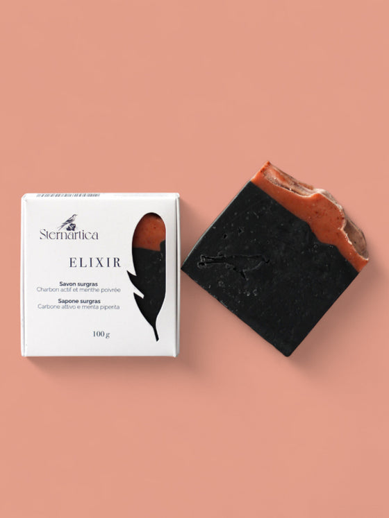 Elixir, activated charcoal soap for oily skin