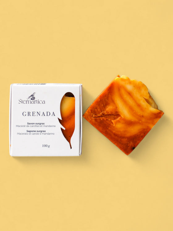 Grenada, carrot soap for dull, dry skin