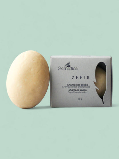 Shampoo solido per capelli secchi o ricci | Senza solfati | ZEFIR