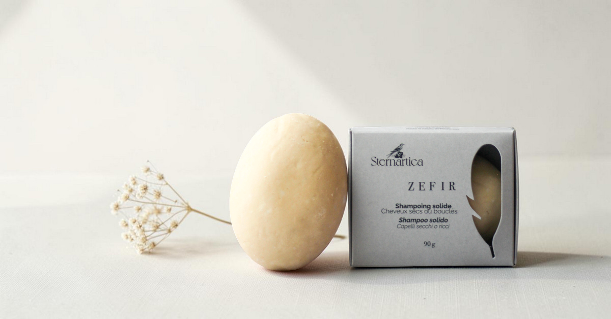 Shampoing solide ZEFIR Sternartica pour cheveux bouclés
